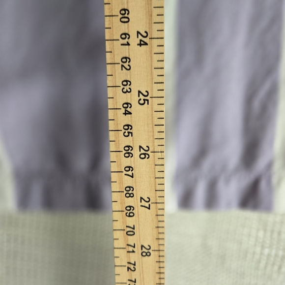 Denim & Flower Ricky Singh Button Up Shirt Purple White Striped 100% Viscose Lg - Picture 10 of 11